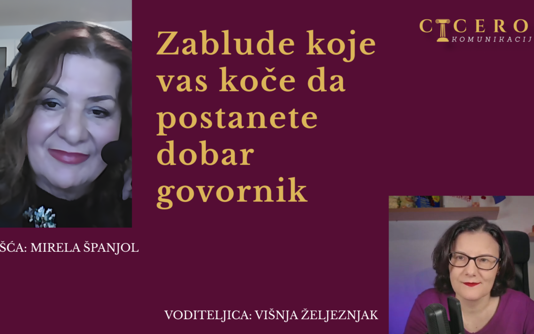 Zablude koje vas koče da postanete dobar govornik | Mirela Španjol (Eduza show)